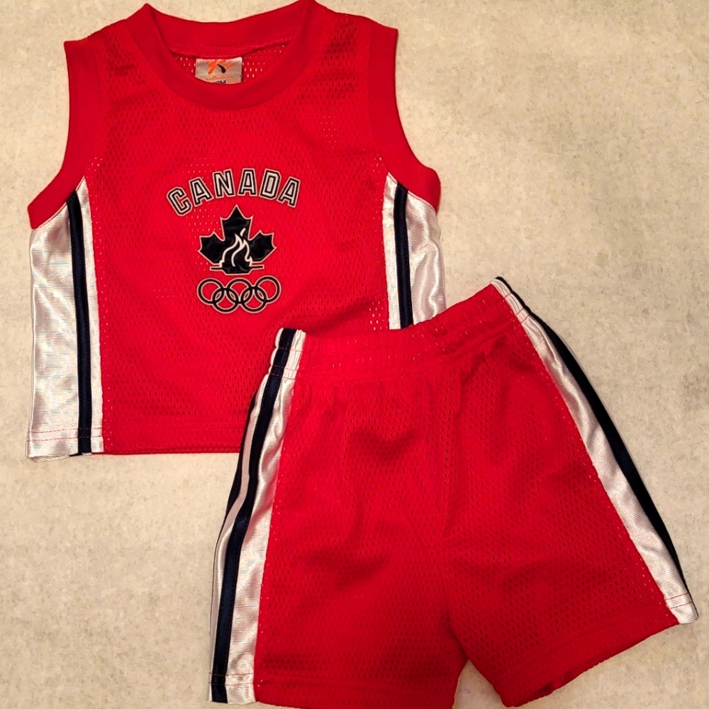 Canada Olympic tank top with matching shorts
